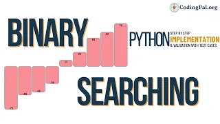 Binary Searching Python Implementation Searching Algorithms DSA CodingPal org
