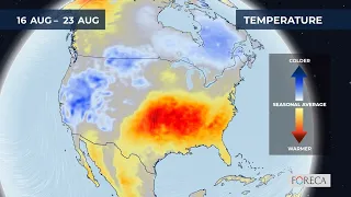 Monthly temperature forecast for the USA 2026