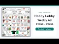 Hobby Lobby Weekly Ad 26 - 26 Top Deals