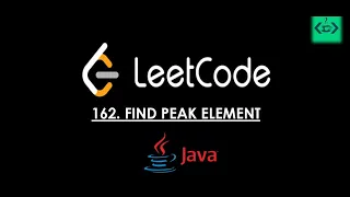 LEETCODE 162 in Java Array Medium Find Peak Element
