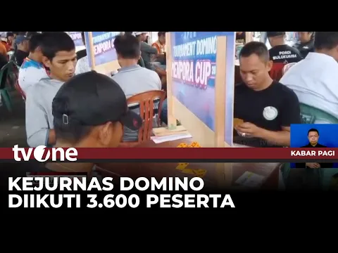 Ribuan Peserta Ramaikan Turnamen Domino yang Digelar Menpora