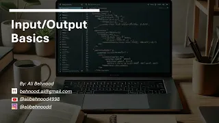 4 Input and Output - Python Crash Course