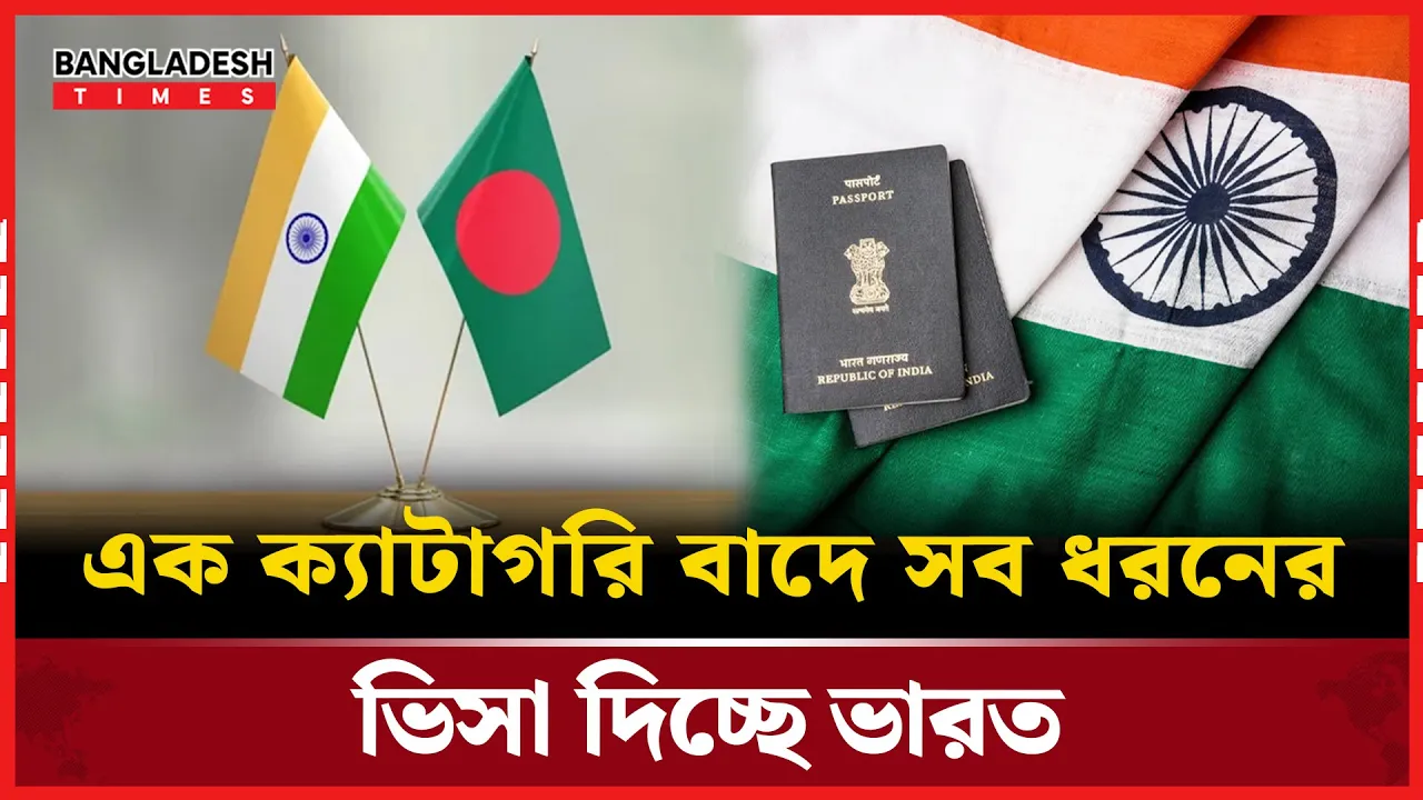 এক ধরণ ছাড়া বাকি সব ভিসা দিচ্ছে ভারত