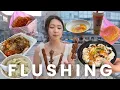 Trying Flushing s Most VIRAL Spots 100 Budget