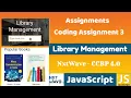 Library Management Coding Assignment 3 - Answers JavaScript NxtWave CCBP 4 0