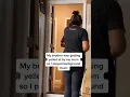 Playing spongebob music as brother is getting yelled at by mom