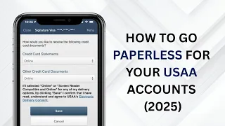 How to Go paperless for your USAA Accounts 2025