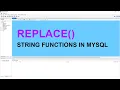 HOW TO USE REPLACE FUNCTION IN SQL SQL Tutorial For Beginners HINDI