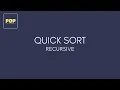 Quick Sort Recursive
