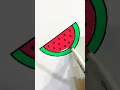 Watermelon coloring so satisfying watch to end