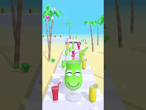 Juice Run Lvl.151 - Growing Bigger With Every Bottle πΉπ₯ #shorts #games #juicerun #gameshorts