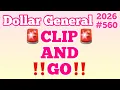 2026 Dollar General Couponing CLIP AND GO MUST WATCH