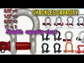 Shackle Capacity Chart