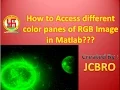 How to Access Color Plane of RGB Image in Matlab