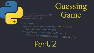 Python Guessing Game Tutorial Part 2