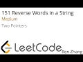 Leetcode 151 Reverse Words in a String