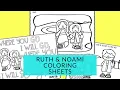 RUTH AND NAOMI COLORING SHEET LESSON FOR SUNDAY SCHOOL