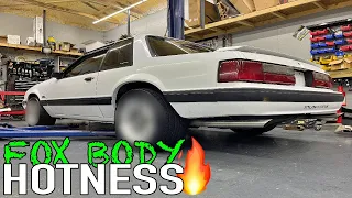 Bringin the fox body heat with wheels and five lug conversion from latemodelrestoration