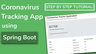 Building a Coronavirus tracker app with Spring Boot and Java - Java Brains Tutorial