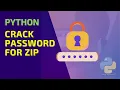 How to crack a password for zip file - Python Trick