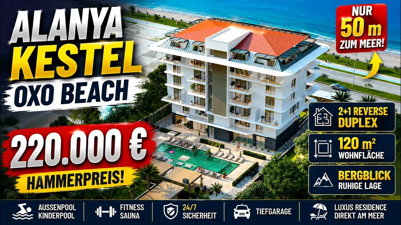 Selected 2+1 Duplex Apartment in Kestel