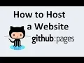 How to Host a Website On Github