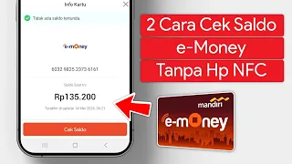 cara cek saldo e money pakai hp tanpa nfc