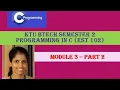 Two dimensional arrays KTU BTech Semester 2 Programming in C EST 102 Module 3 - Part 2