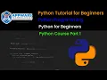 Python Course Part 1 Python Tutorial for Beginners Python Course Python APPWARS Technologies