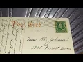 1 ONE CENT SERIES 1902 PRES BENJAMIN FRANKLIN 1706 - 1790 POSTAGE STAMP NEAR SHEBOYGAN WI