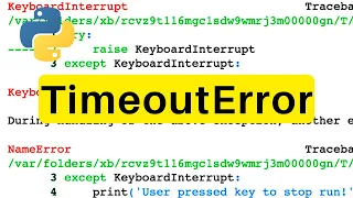 TimeoutError Python Tutorial