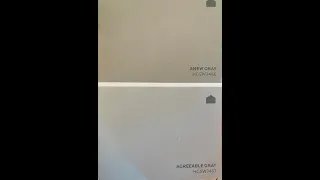 Sherwin Williams Anew Gray Agreeable Gray and White Heron - using all 3 shades for interior