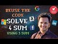 Easily solve 4 Sum Problem using 2 Sum and 3 Sum Leetcode 18 4Sum