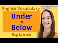 English Prepositions UNDER or BELOW What s the difference