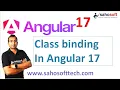 Class binding in Angular 17 Angular 17 Tutorials in Hindi