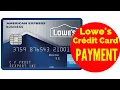 lowes credit card payment ONLINE Methods