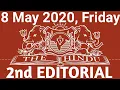 The Hindu Editorial 8 May 2020 Slow but steady