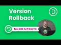 How To Roll Back Divi To The Previous Version After An Update