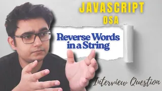 Reverse Words in a String using JavaScript DSA Problem Easy JS String Trick MackCoder