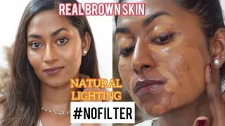 my real brown skin makeup u0026 skincare therapy no filter u0026 natural lighting 