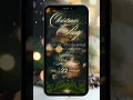 Classic Christmas Party Invitation Template DIY Christmas Gold Tree Dinner Invite Glitzy Holiday