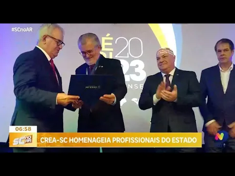 CREA-SC homenageia profissionais de engenharia e tecnologia em Santa Catarina