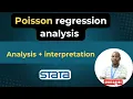 Poisson regression analysis in Stata