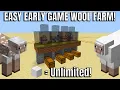 Easy Early Game Wool Farm Minecraft Bedrock Edition