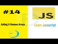 Javascript afsomali adding remove arrays