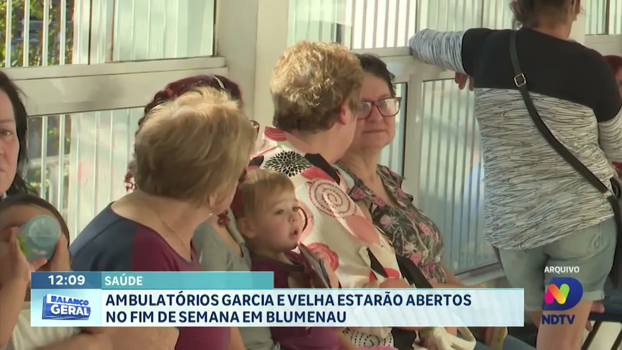 Ambulatórios Garcia e Velha estarão abertos no fim de semana em Blumenau
