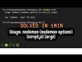 Usage nodemon nodemon options script js args solved