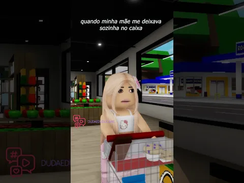 quando minha mãe me deixava sozinha no caixa #roblox #brookhaven