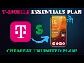 T-Mobile Essentials Plan Explained Unlimited Talk Text Data on a Budget
