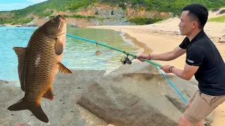 Vui hơn trúng số khi câu được cá ở biển - 24h thử thách sinh tồn trên đảo Vĩnh Hy